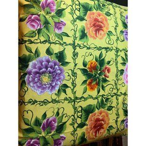 Westminster Fibers Floral Print Cotton Fabric 1/2 Yard Rose Pathwork Quilt 44" W